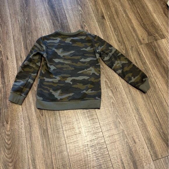 Buzzcuts Boys Camo Print Sweatshirt Beige Joggers Matching Set 2 Pc Size 7 - Picture 3 of 5